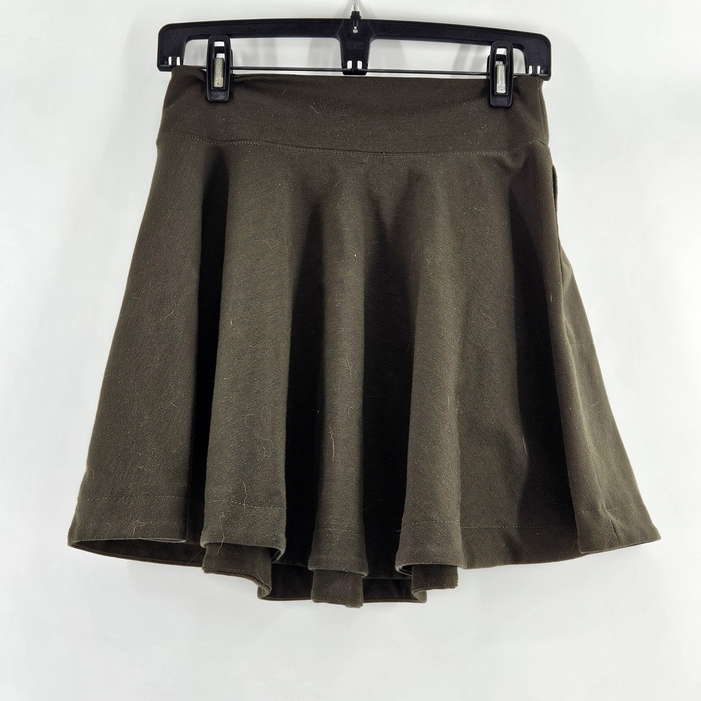 FP Beach Mini Skirt Olive Green Size S Tennis Beach Resort Comfy‎ Casual Resort